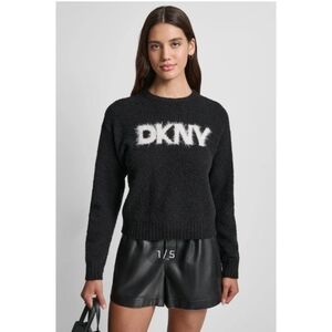 DKNY Women's Tinsel Logo Sweater
